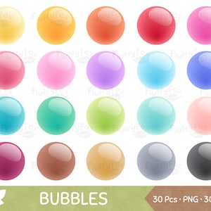 Könnte beinhalten: Satz mit 30 bunten Blasengrafiken in verschiedenen Farbtönen von Rosa, Blau, Grün, Gelb, Orange, Rot, Braun, Grau und Schwarz. Die Blasen sind glänzend und haben einen 3D-Effekt.