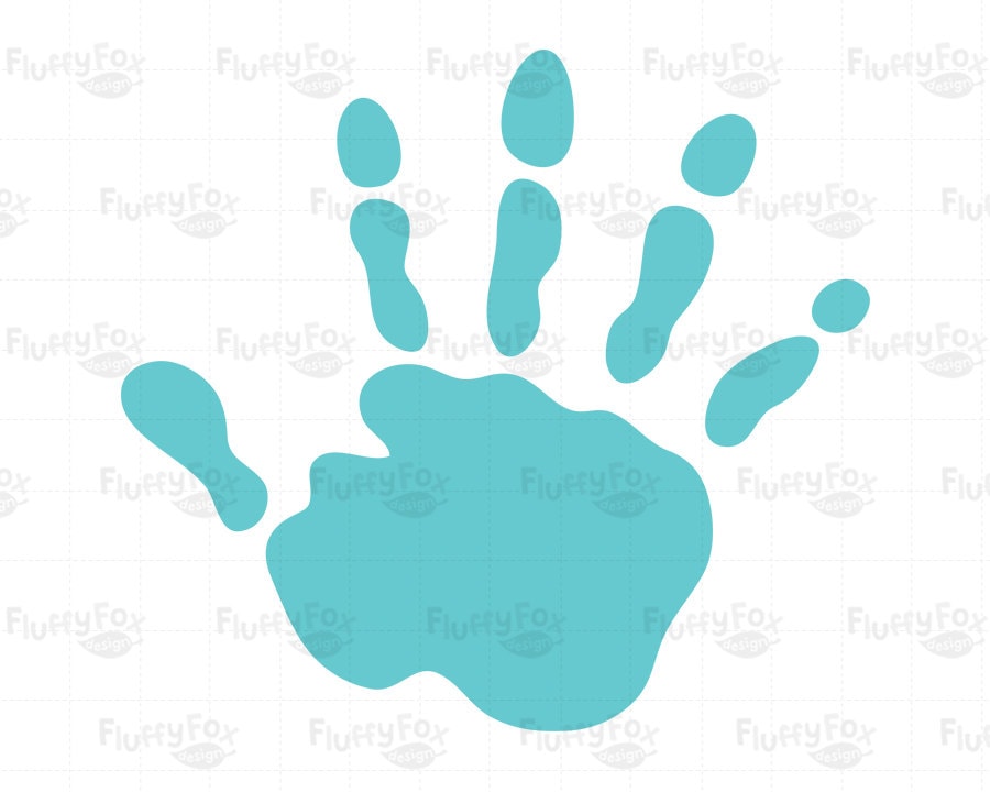 Hand Prints Clipart Kids Baby Hand Print Colorful Child Etsy Ireland