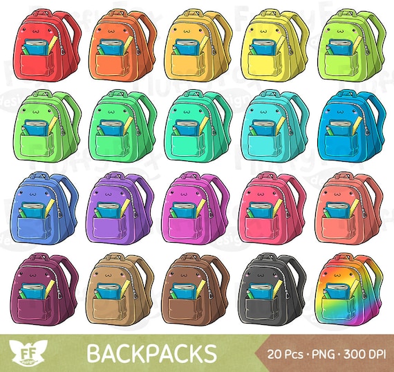 Yellow Backpack with Red Straps clipart. Free download transparent .PNG |  Creazilla