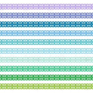 Stitched Scalloped Border Clipart, Scallop Borders Stitches Clip Art, Rainbow Stitch Lace Cute Craft Graphic PNG Download, Commercial Use image 3