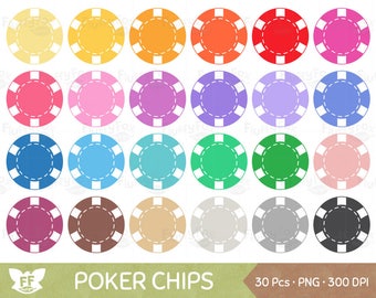 Poker Chip Clipart, Casino Chips Checks Cheques Token Circle Cards Game Gambling Gamble Rainbow Graphic PNG Download, Commercial Use