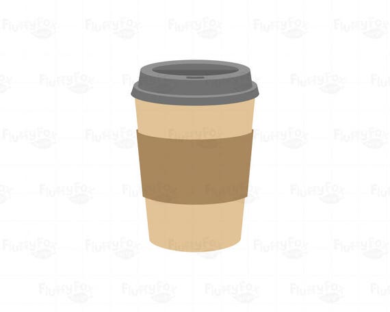 Coffee To Go Clipart Coffees Paper Cups Clip Art Rainbow Hot Etsy