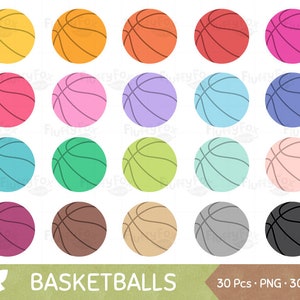 Basketball Clipart, Korb Ball ClipArt, Sport Bälle Fitness Play Workout Hobby Icon Kreis Grafik digitale PNG Download, kommerzielle Nutzung