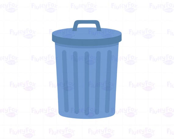 Trash Bin Clipart, Garbage Can Clip Art, Waste Bins Cliparts, Cleaning  Recycle Environment Clean Icon Graphic PNG Download, Commercial Use - Etsy