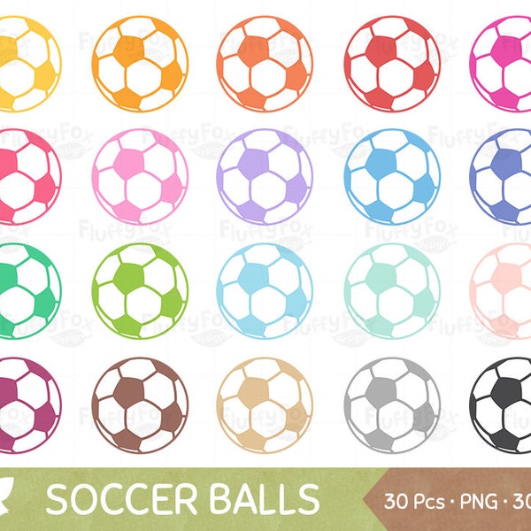 Soccer Clipart, Football Clip Art, Sport Balls Fitness Play Circle Workout Hobby Icon Cliparts Graphic Digital PNG Download, Commercial Use