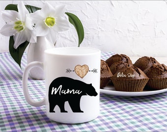 Set of 2 | Buying option as Single or Set | Mama or Papa Bear Mug | With Shipping Upgrades