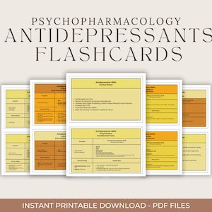 Psychofarmacologie Antidepressiva Flashcards Referentietool Psychiatrische geestelijke gezondheidszorg Verpleegkundige Psychiater PA PMHNP Farmacologie