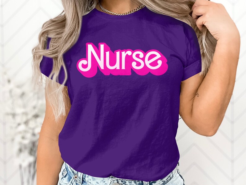 Nurse Life Tshirt, Hot Pink Graphic Tee for Nurses, Nursing Student
