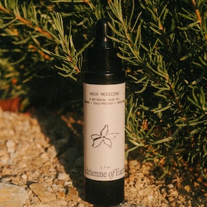 Organic Botanical Hair Oil: Handmade Frizz Control & Protection