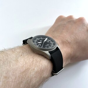 Built to order: JP Warbird Titanium Sandblasted Automatic Watch (Seiko SII NH3X) image 6