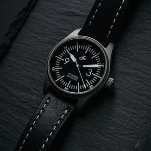 Built to order: JP Warbird Titanium Sandblasted Automatic Watch (Seiko SII NH3X) image 8
