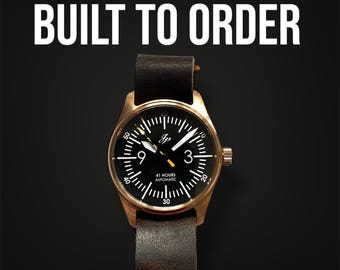 Built to order: JP Warbird Bronze Automatic Watch (Seiko SII NH3X)