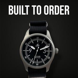 Built to order: JP Warbird Titanium Sandblasted Automatic Watch (Seiko SII NH3X) image 1