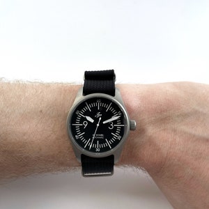 Built to order: JP Warbird Titanium Sandblasted Automatic Watch (Seiko SII NH3X) image 5
