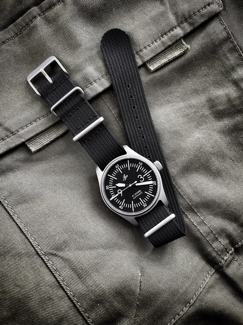 Built to order: JP Warbird Titanium Sandblasted Automatic Watch (Seiko SII NH3X) image 9