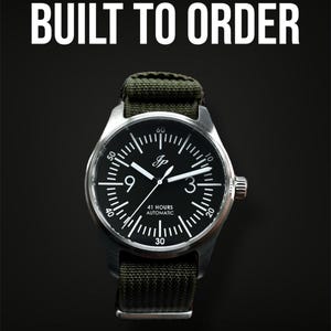 Fabricado a medida: reloj automático de acero inoxidable JP Warbird (Seiko SII NH3X)