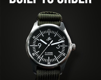 Built to order: JP Warbird Stainless Steel Automatic Watch (Seiko SII NH3X)