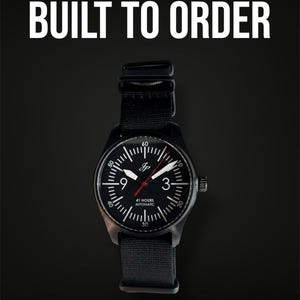 Built to order: JP Warbird Black PVD Automatic Watch (Seiko SII NH3X)