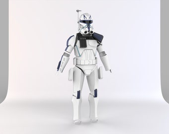 Star Wars Clone Wars Phase 2 Captain Rex 3D Files