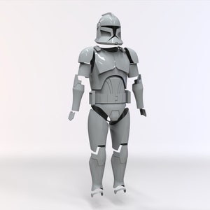 Star Wars Clone Wars fase 1 Clone Trooper 3D printbestanden