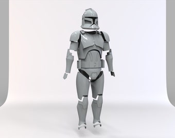 Star Wars Clone Trooper Armor 3D Print Files (TCW S1-3)