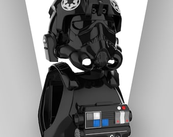 Kit completo de piloto de TIE de Star Wars