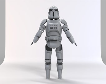 スターウォーズ エピソード3 クローントルーパー リアルアーマー 3D