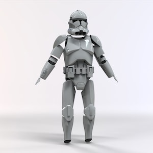 Star Wars Episode 3 Clone Trooper Realistic Armour 3D Print Files