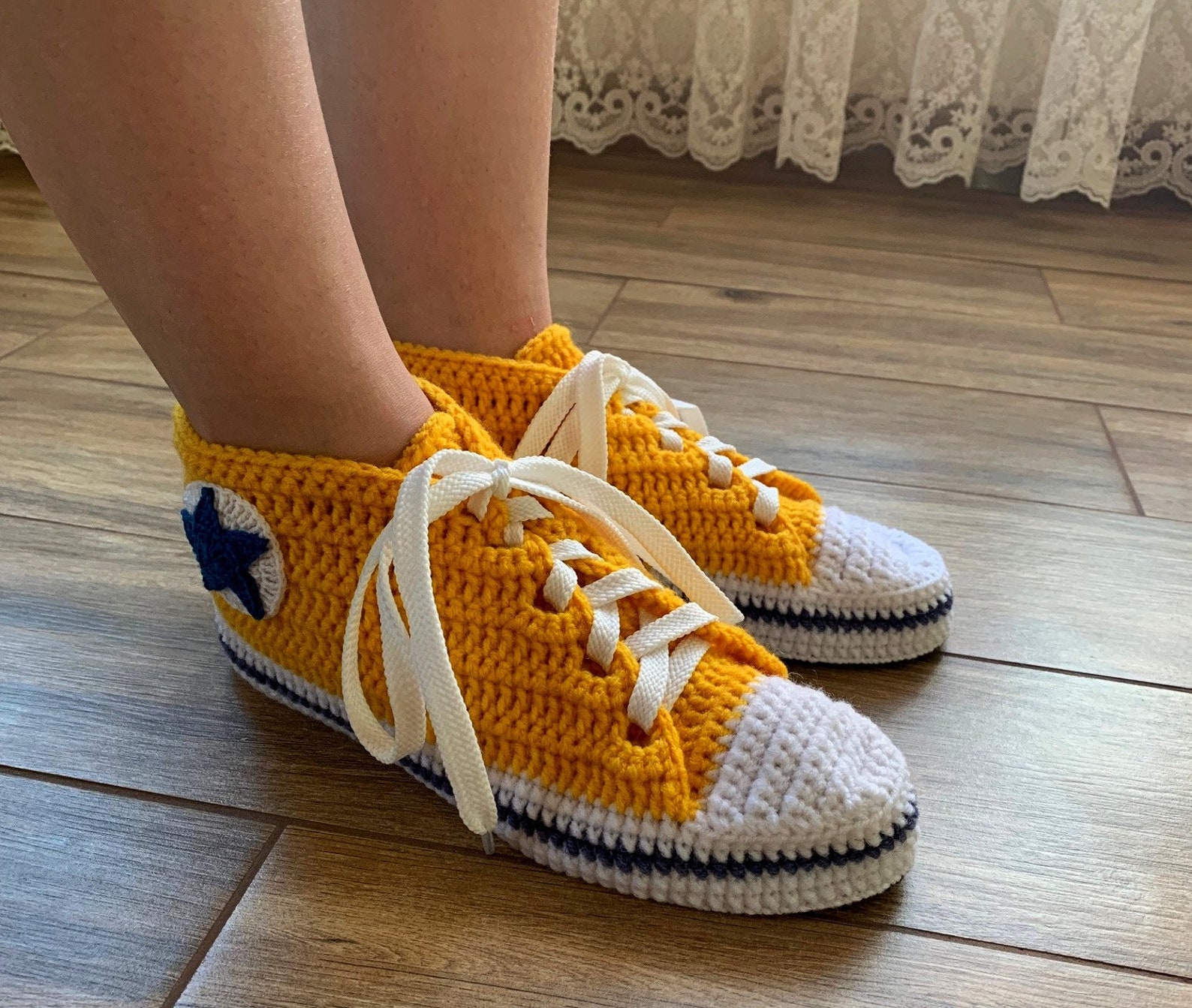 knitted house slippers