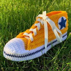 Yellow Blue Slipper Socks, Ukraine Colors Knitted Sneakers, Sneakers Style Home Shoes, Handmade Men&#39;s Slippers, Ukraine House Slippers Knit