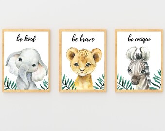 etsy safari nursery prints