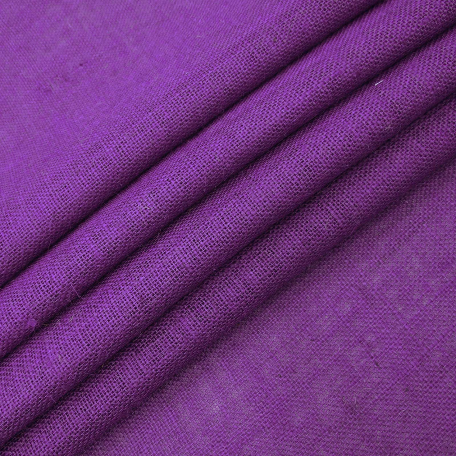 purple burlap fabric