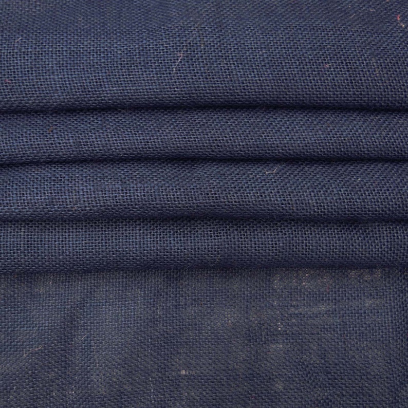 Navy Blue Burlap Home Decor Burlap Fabric Navy Blue Jute Etsy