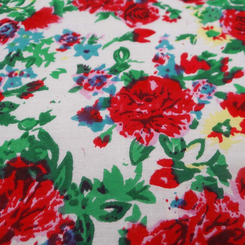 Floral Cotton Fabric 44 Inch Designer Fabric By The Yard ZBC7525A White Fabric Home Accessories Dressmaking Fabric