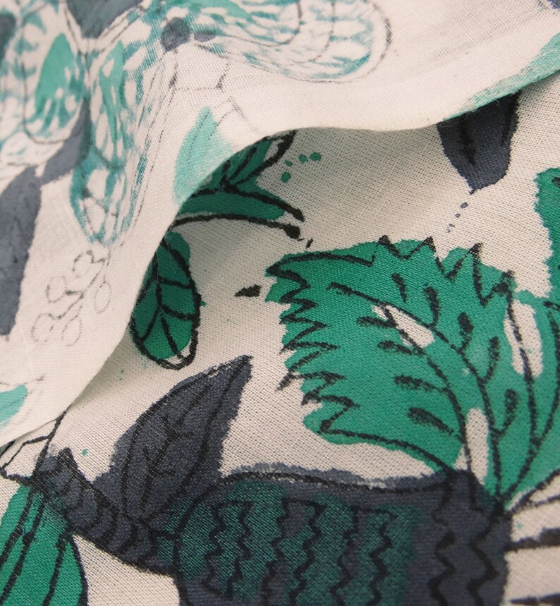 42 Inch Fabric By The Yard ZBC8650A Off White Fabric Home Decor Cotton Fabric Craft Fabric Dress Material Designer Fabric Floral Print