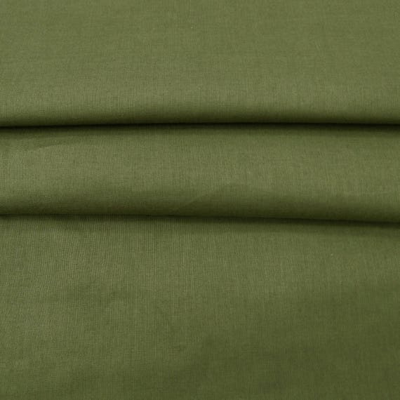 Olive Green Fabric Cotton Fabric Dress Material Decorative | Etsy
