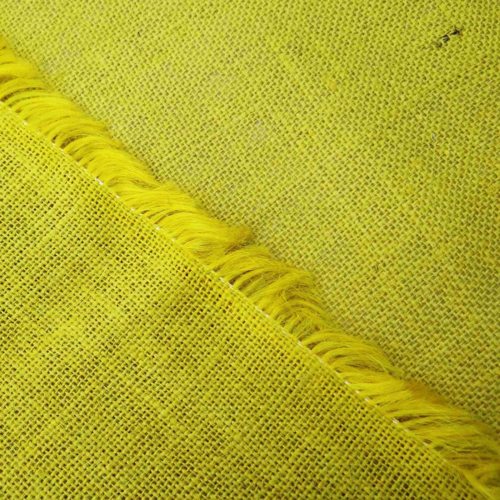 Yellow Jute Fabric Natural Fabric Home Decor Burlap Fabric | Etsy