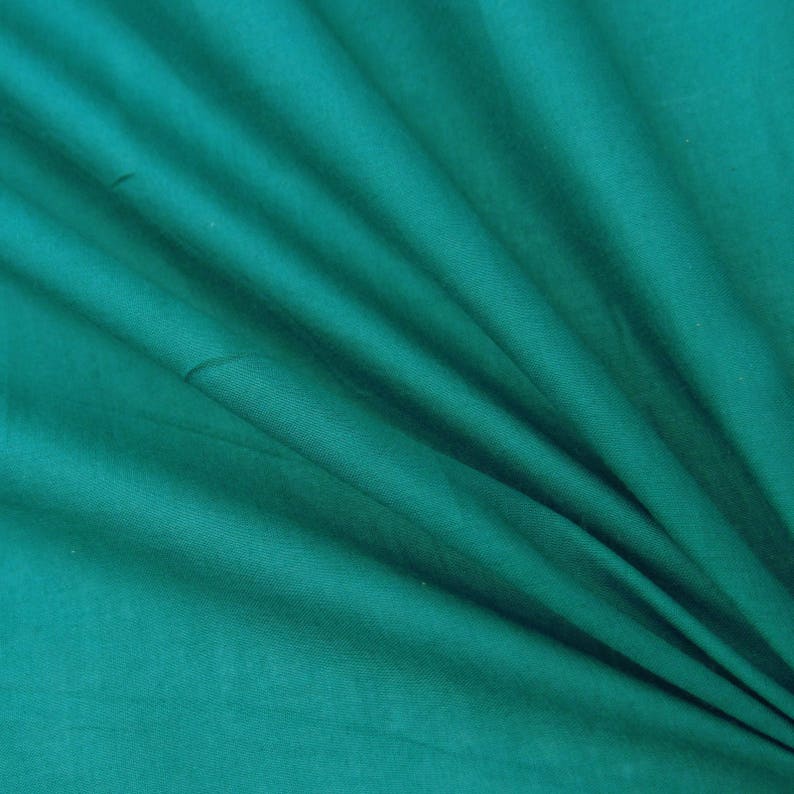 Teal Green Fabric Dress Fabric Home Decor Craft Fabric Etsy