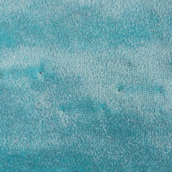 Aqua Blue Velvet Fabric Dressmaking Fabric Sewing Crafts Etsy