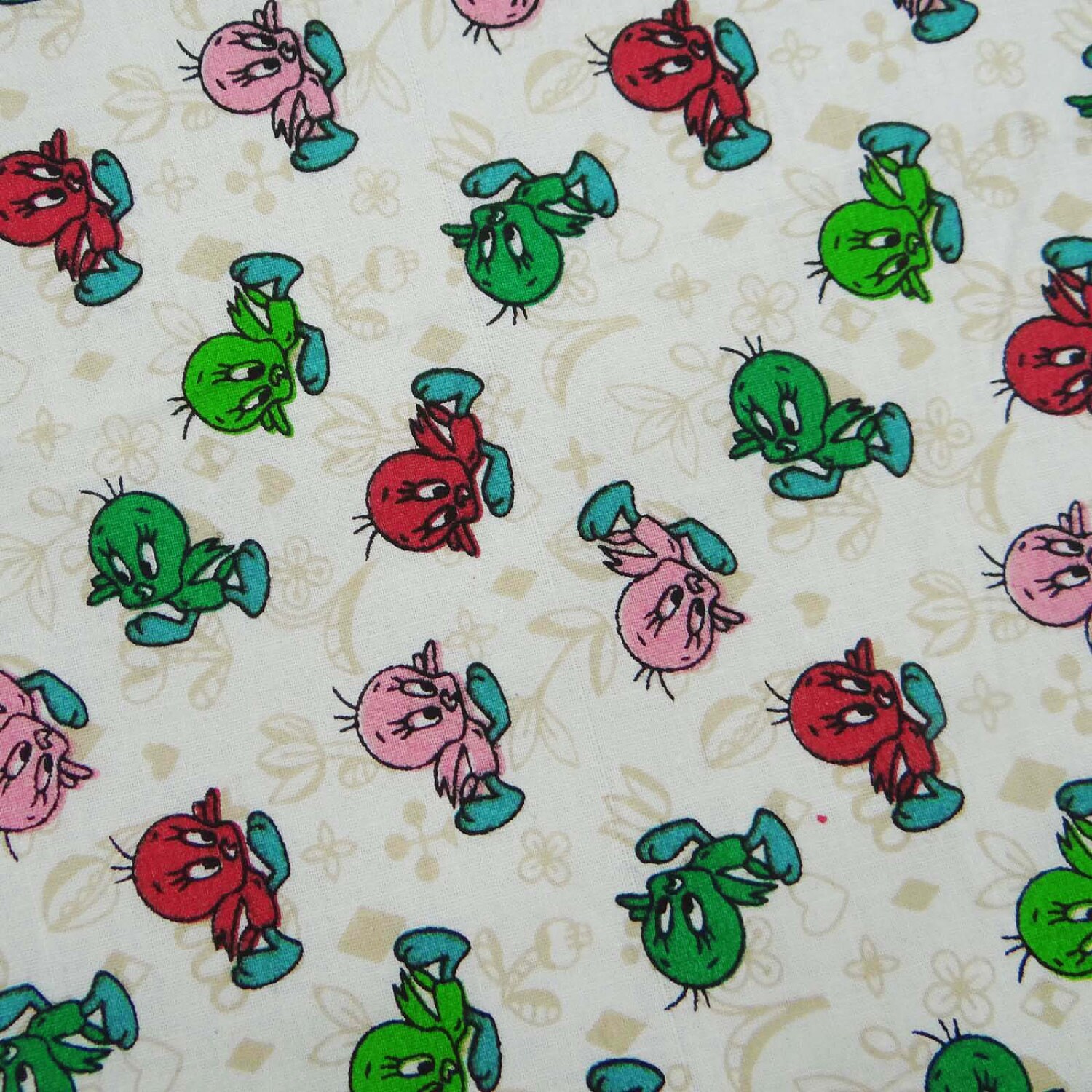 Decorative Fabric Cartoon Print White Fabric Dress | Etsy