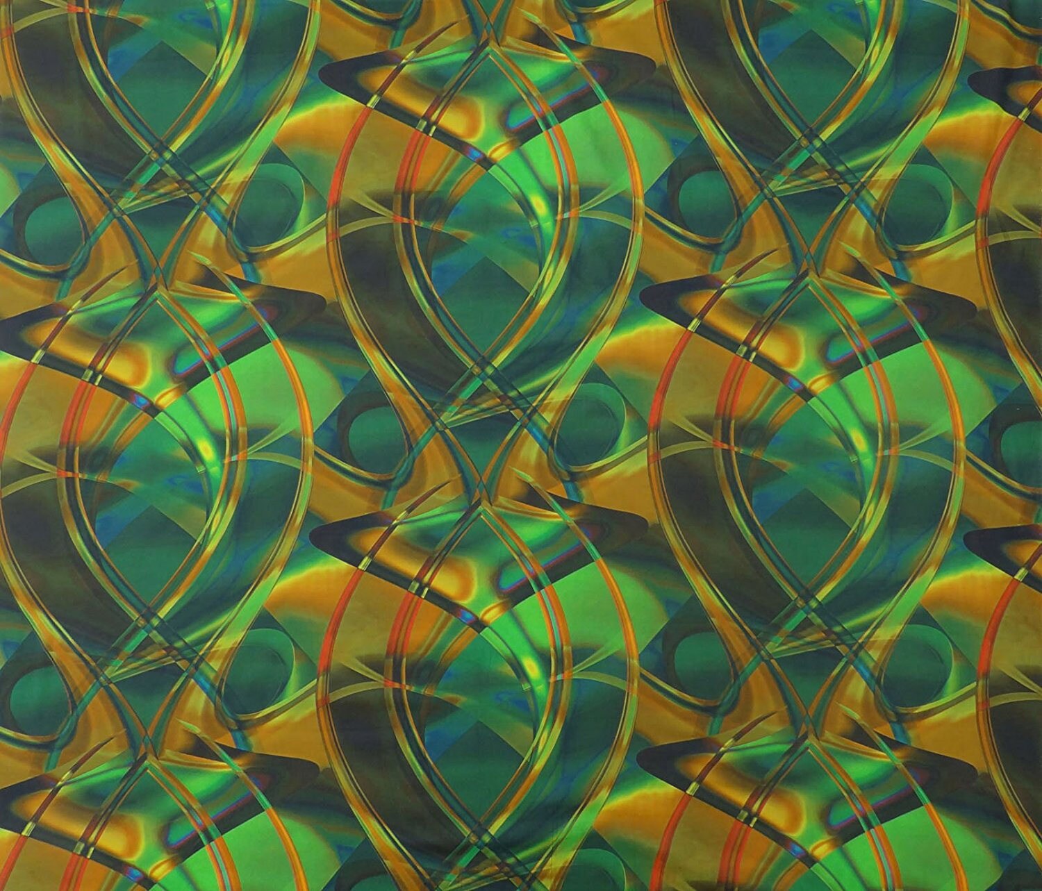 Green Decorative Fabric Abstract Print Dress Material Etsy