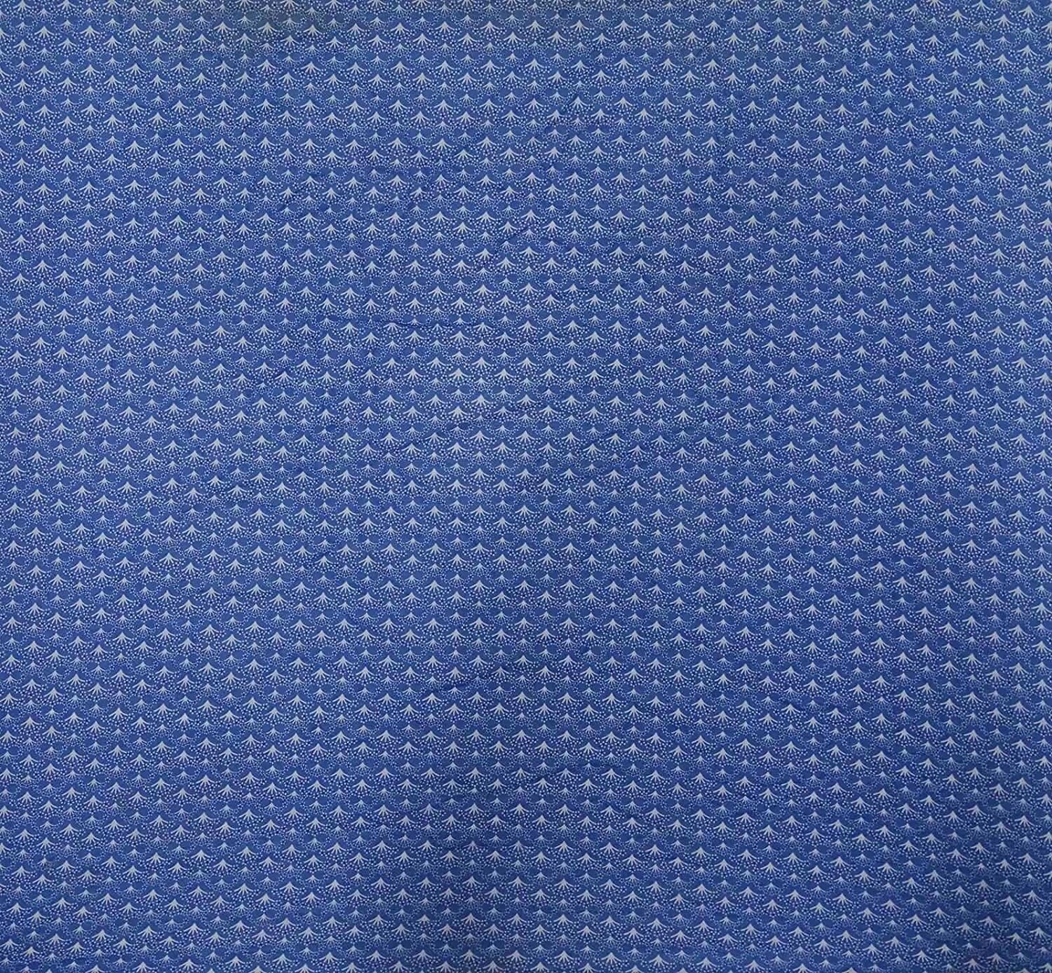 Antique Fabric Abstract Print Blue Fabric Sewing Supplies Etsy