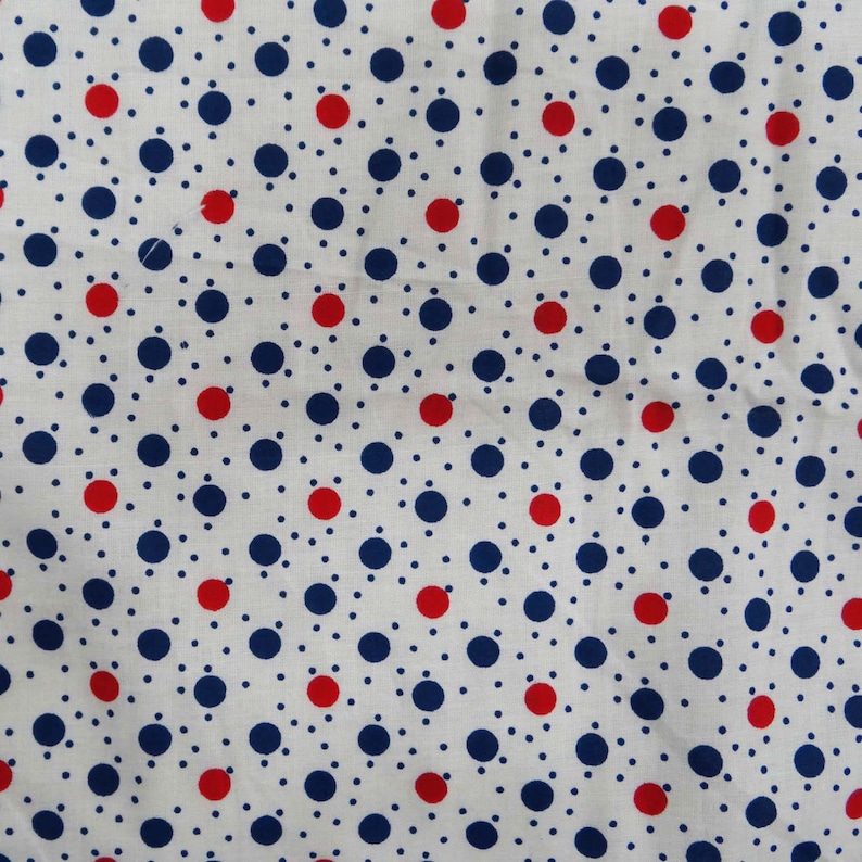 Polka Dot Print Wide Crafting Sewing Multicolor Cotton Fabric By The Yard