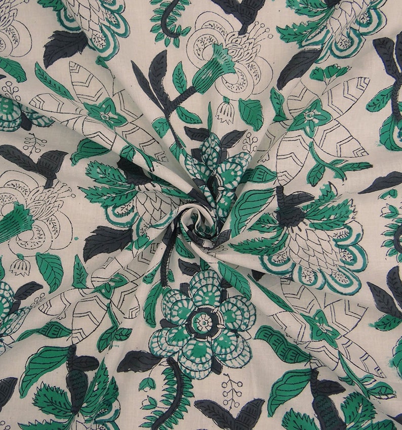 42 Inch Fabric By The Yard ZBC8650A Off White Fabric Home Decor Cotton Fabric Craft Fabric Dress Material Designer Fabric Floral Print