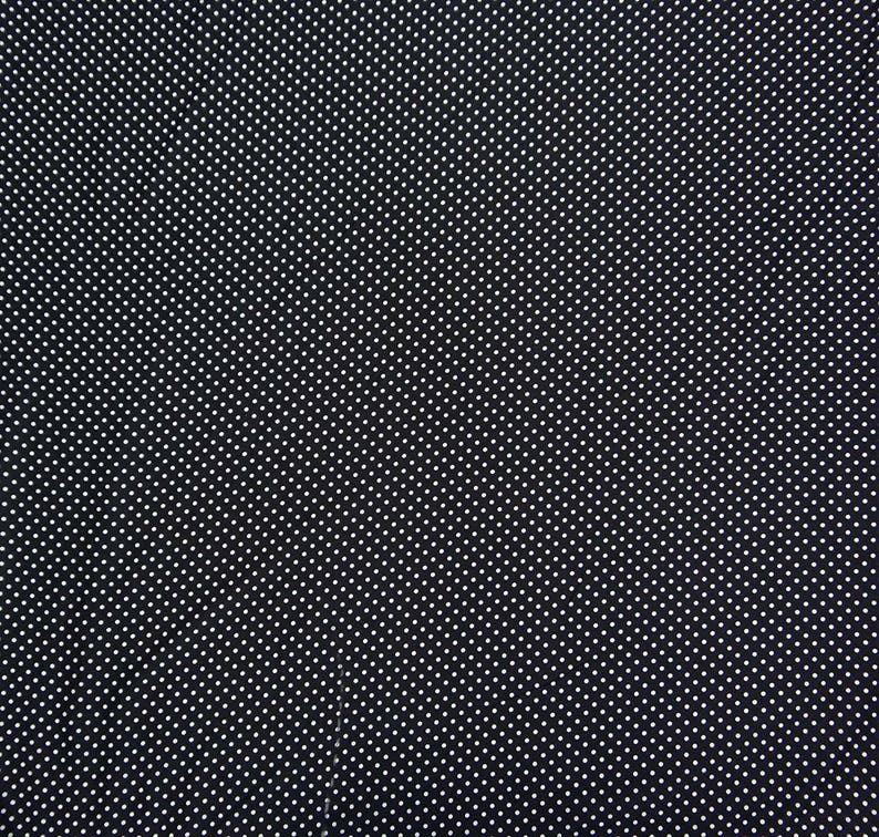 Polyester Dress Sewing Crafts Accessories White Polka Dots 56 Inch Polyester Fabric By The Yard ZBP35A Black Fabric