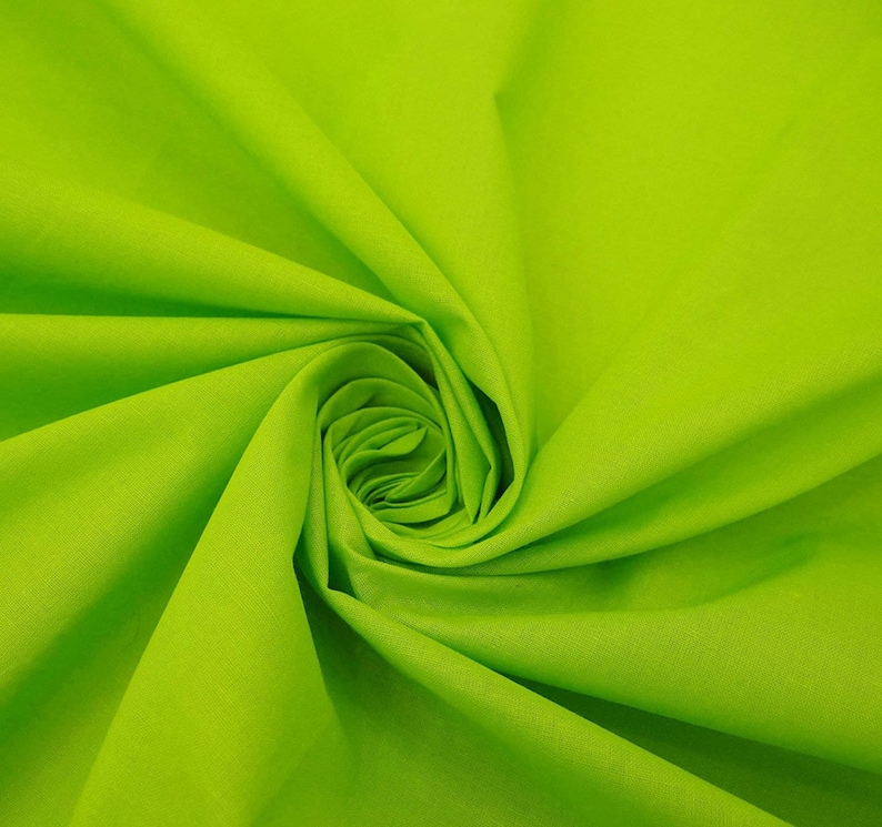 42 Inch Cotton Fabric By The Yard PZBC9J Sewing Crafts Accessories Fluorescent Green Fabric Dress Fabric Indian Decor
