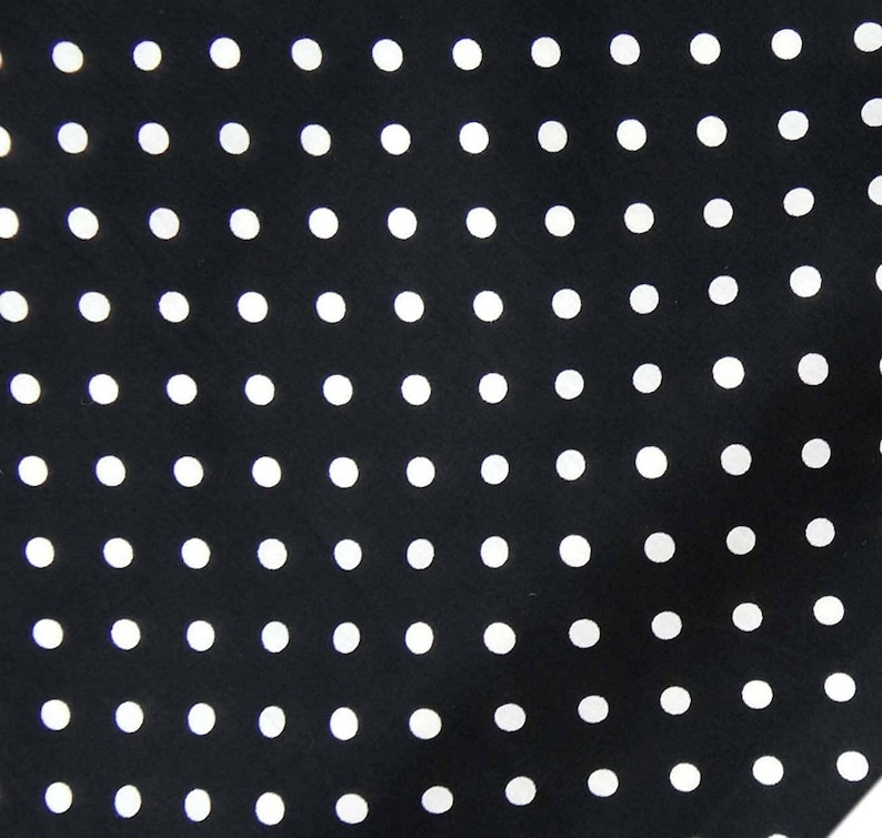 Polyester Dress Sewing Crafts Accessories White Polka Dots 56 Inch Polyester Fabric By The Yard ZBP35A Black Fabric