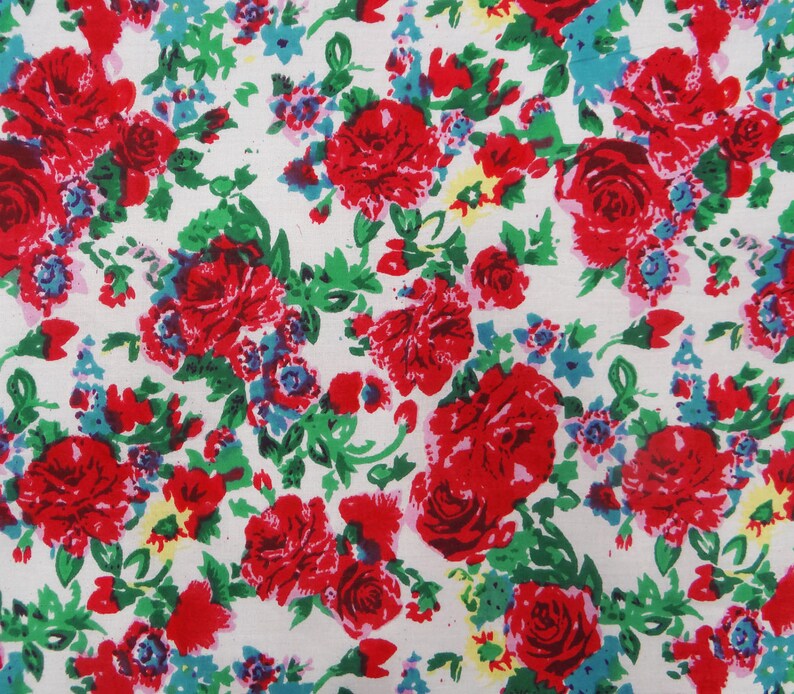 Floral Cotton Fabric 44 Inch Designer Fabric By The Yard ZBC7525A White Fabric Home Accessories Dressmaking Fabric