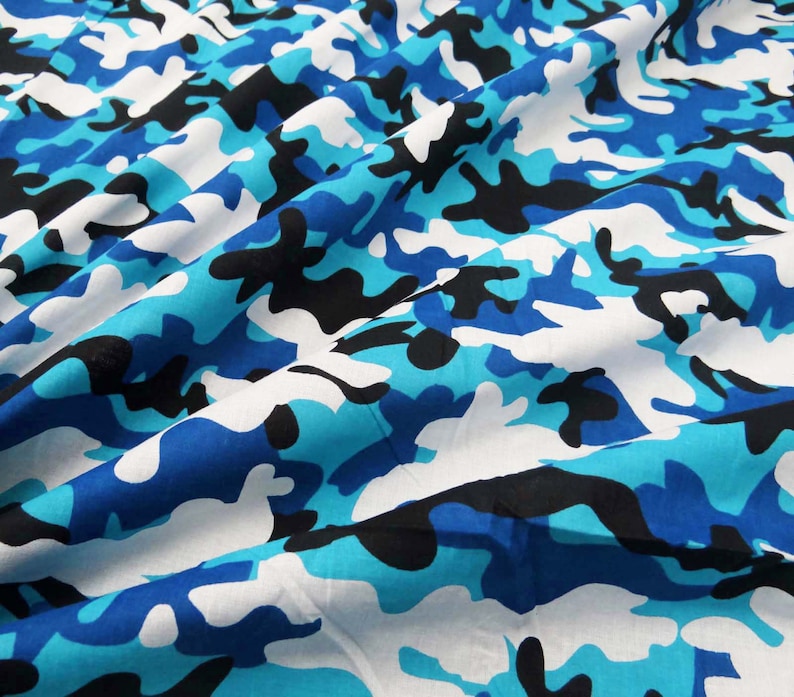 Quilt Material Camouflage Print Craft Designer Fabric 42 Inch Cotton Fabric By The Yard ZBC6101 Dress Fabric White Fabric