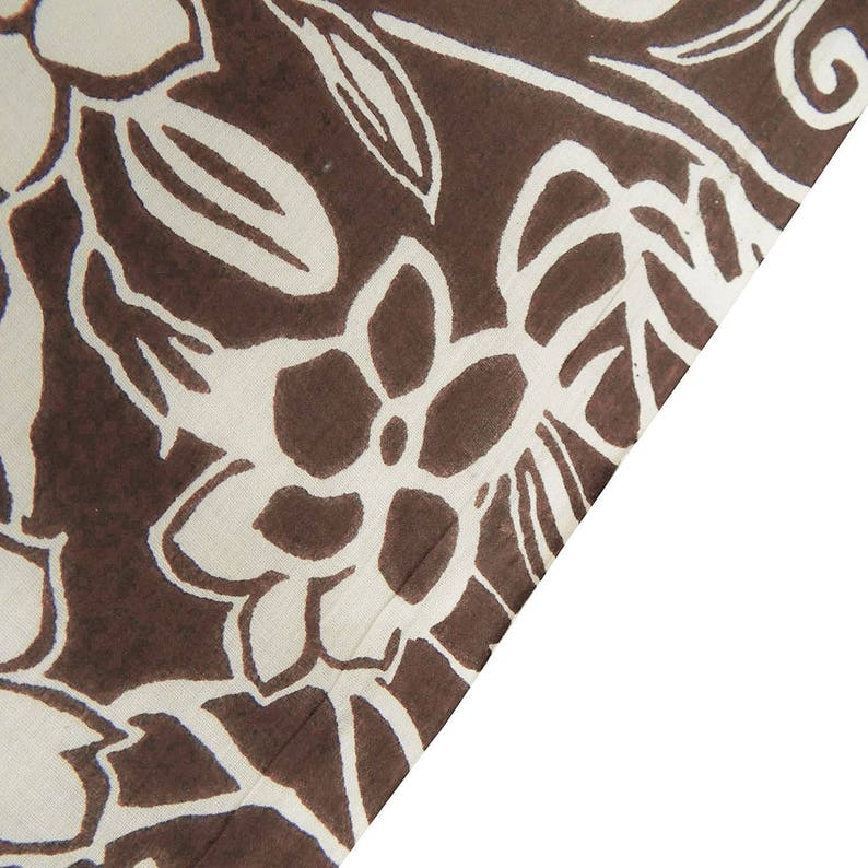 Floral Print Quilt Material Brown Cotton Fabric 43 Inch Home Decor Fabric By The Yard ZBC3152 Designer Fabric